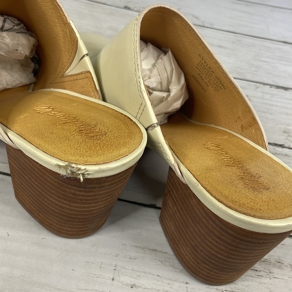 Madewell Cream The Harper Block Heeled Mule - Picture 11 of 13